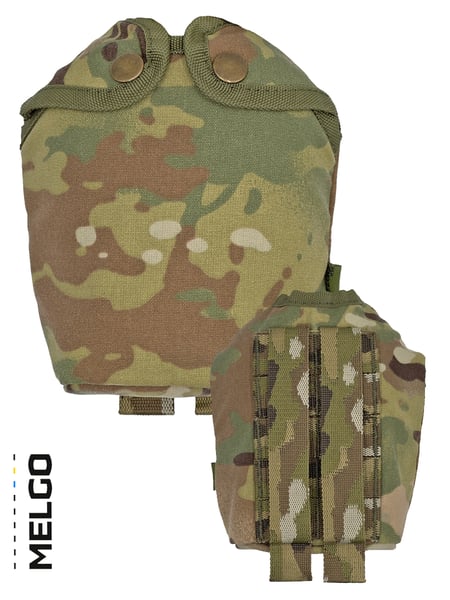 Чехол-подсумок MOLLE для фляги 1 л Cordura 600 D Мультикам