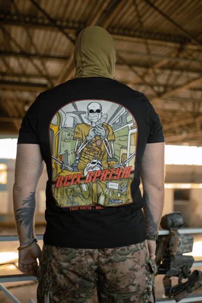 Футболка чорна Всіх врятую Bad Boy Company