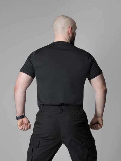 Футболка швидкосохнуча тактична BEZET Basic чорний - Фото 7