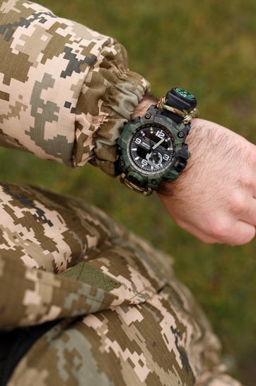 Чоловічий водостійкий тактичний годинник Besta Military з компасом - Фото 3