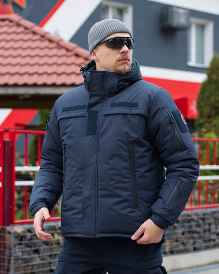 Куртка тактична зимова BEZET Rescuer синій