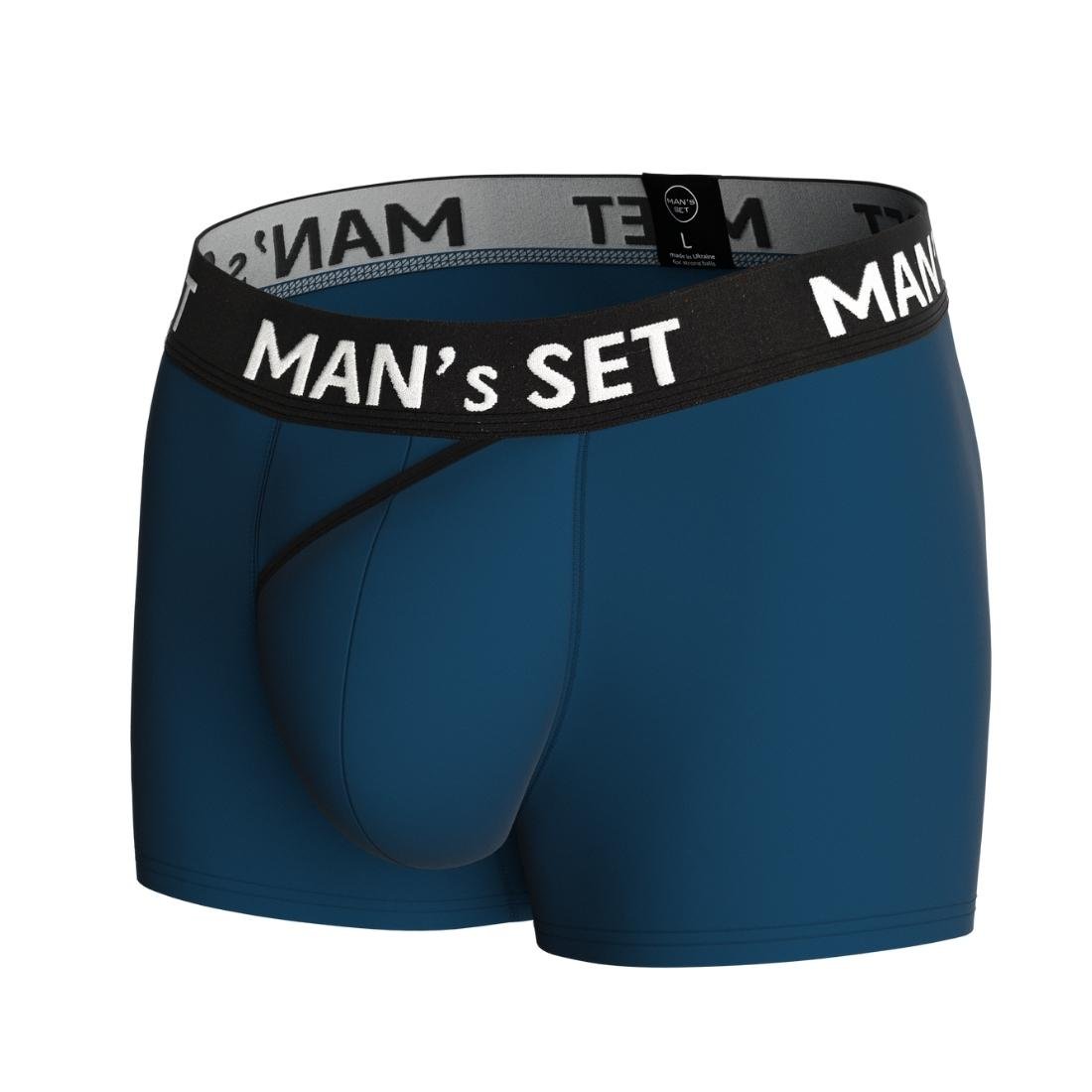 Мужские анатомические боксеры из хлопка, Anatomic Classic 2.0, синий MansSet