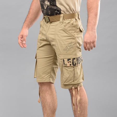 Шорты карго с ремнём "LEGION" BEIGE (Котон Стрейч) Armoline