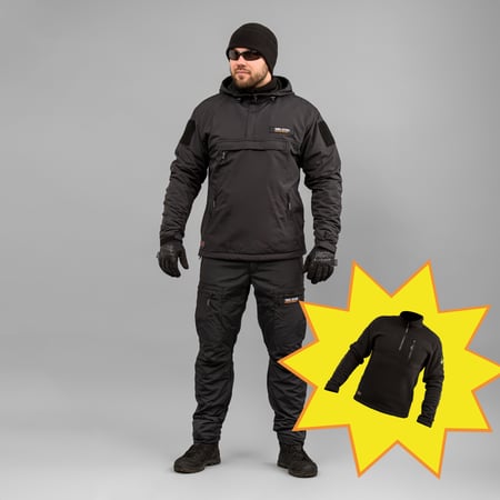Комплект "TRAVEL DEFENCE" 3 в 1 АНОРАК BLACK Armoline