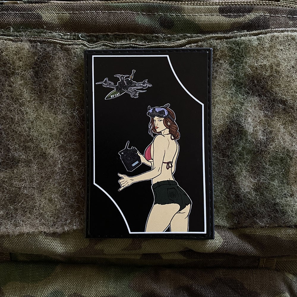 ПВХ патч "Pin Up FVP operator" Paracord By Cat