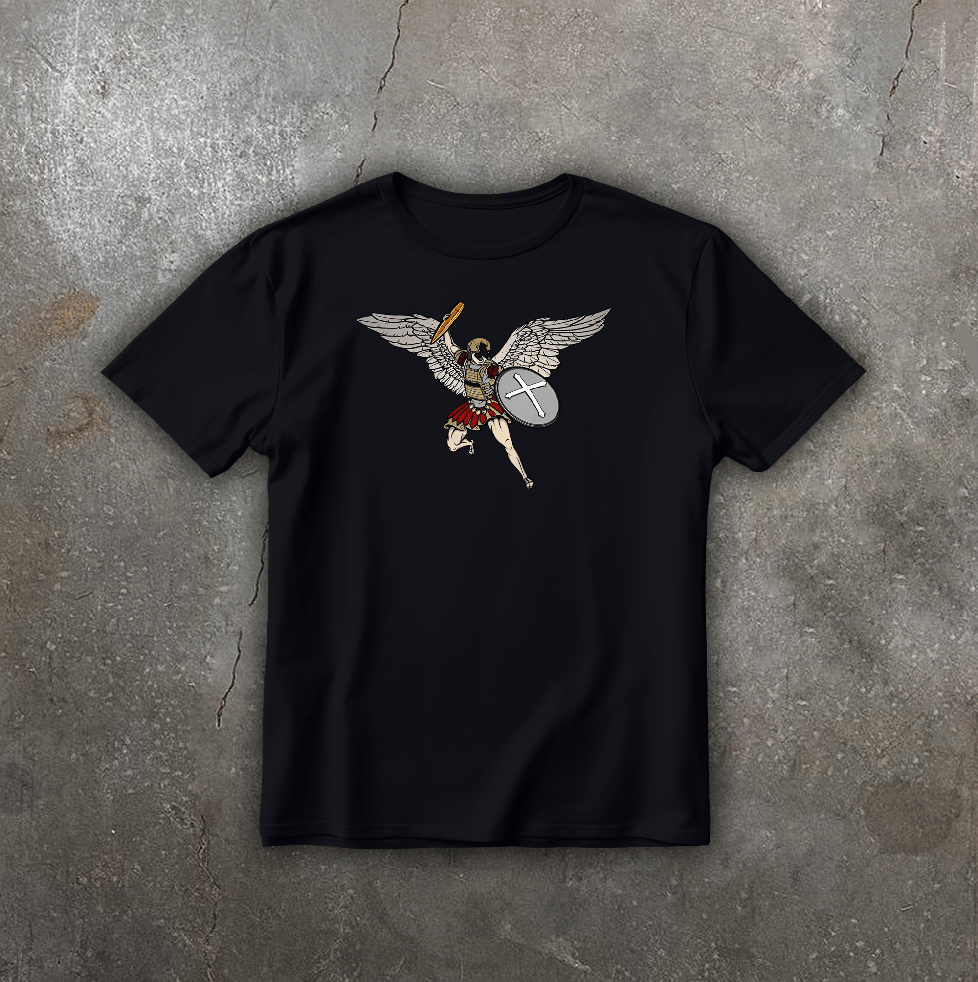 Футболка з принтом Archangel чорна We feel