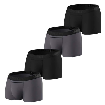 Комплект трусов Classic 1.2 Black Series, черный/графитовый, 4шт MansSet