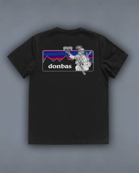 Футболка з принтом Donbas чорна We feel