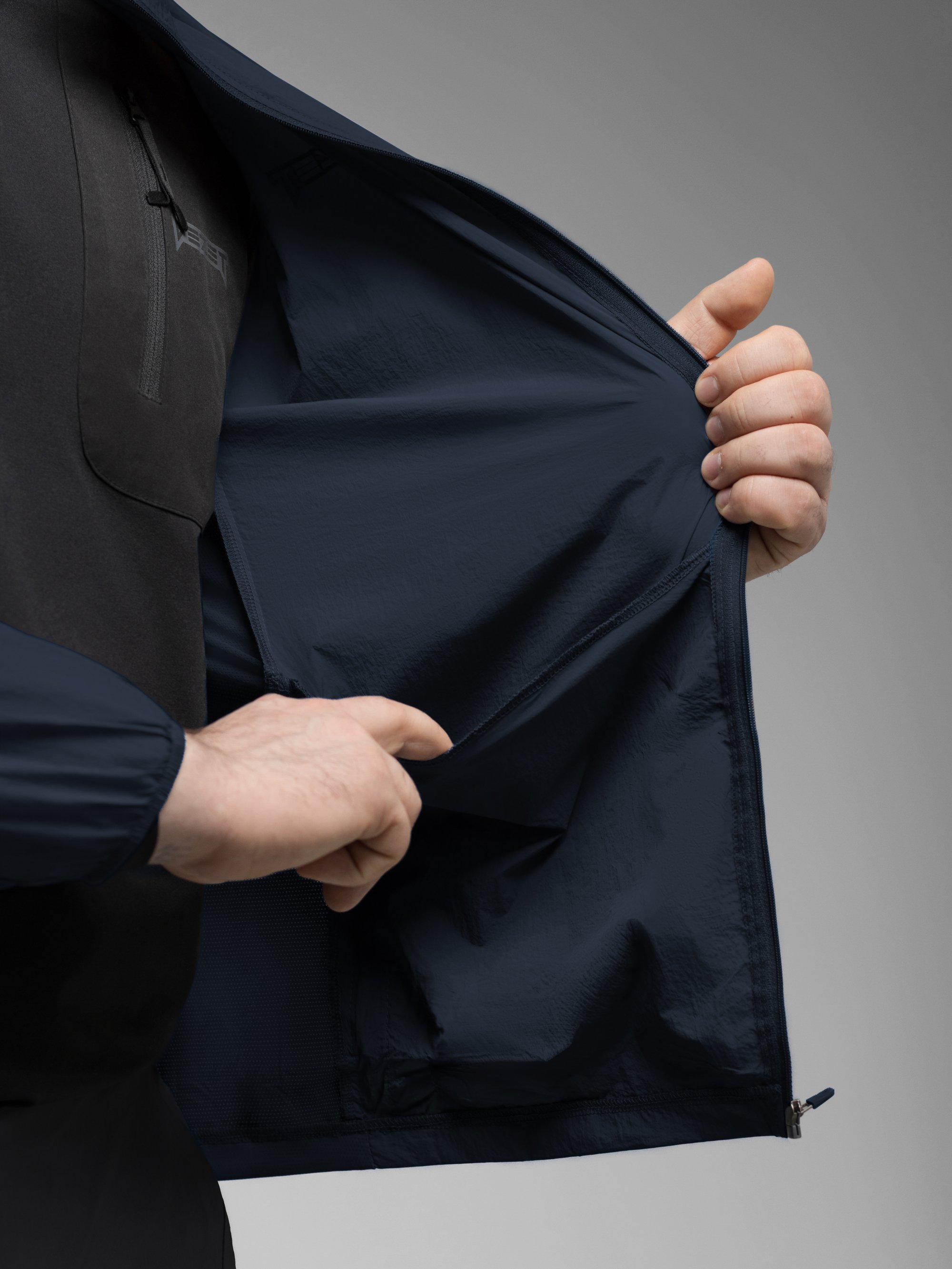 Куртка вітрівка BEZET Solguard UV 100 синій - Фото 28