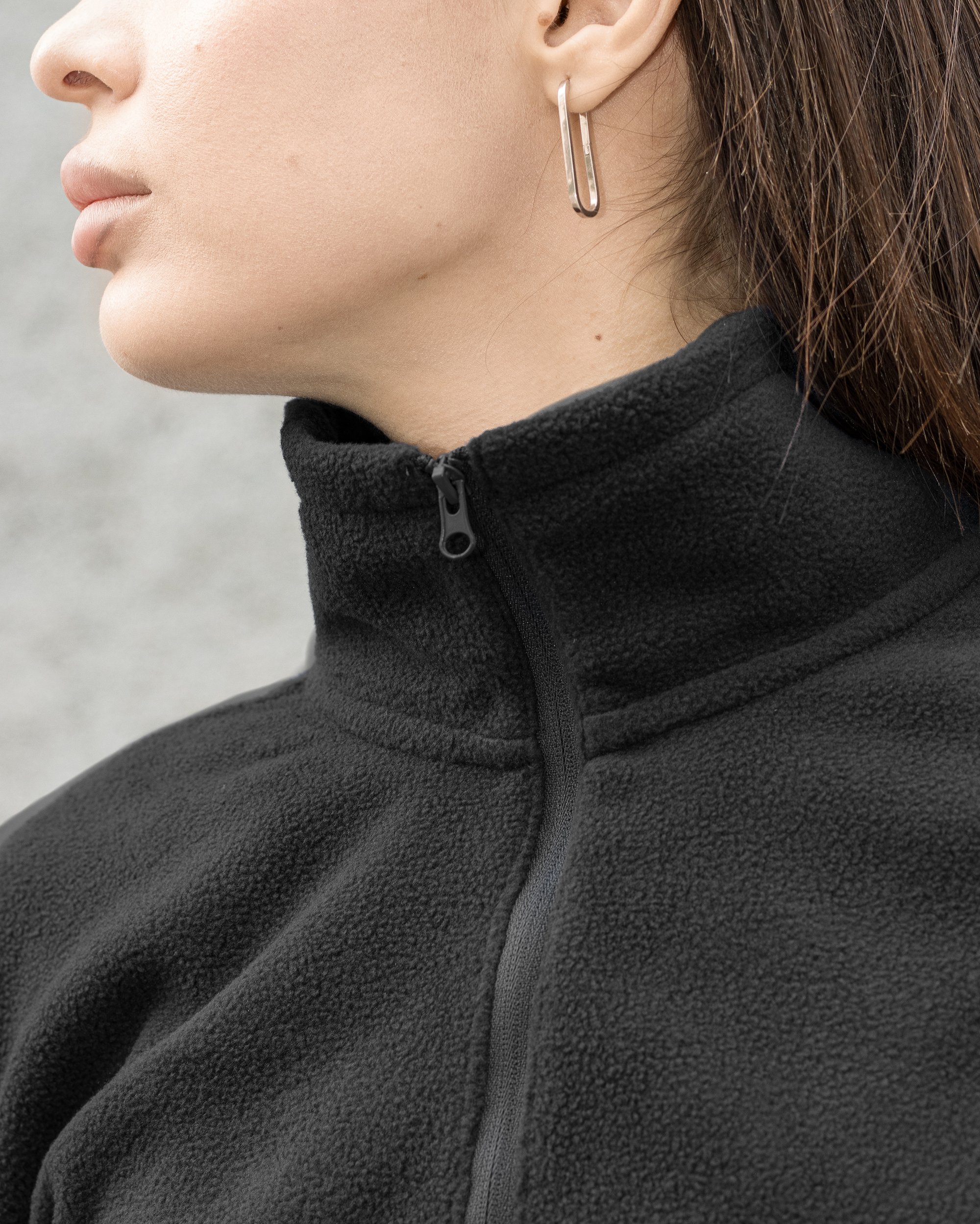 Кофта флісова Alpha чорний - Фото 4