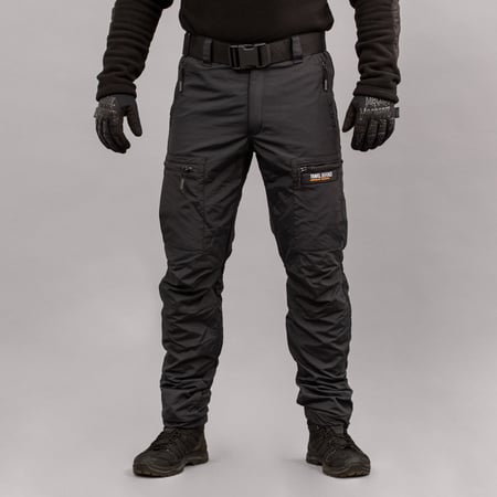 Брюки "TRAVEL DEFENCE" BLACK с ремнем (Таслан + Микрофлис) Armoline