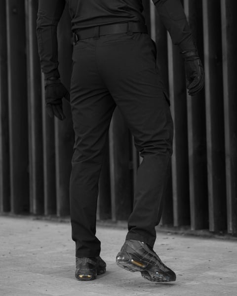 Штани карго BEZET Шпигун чорний - Фото 5