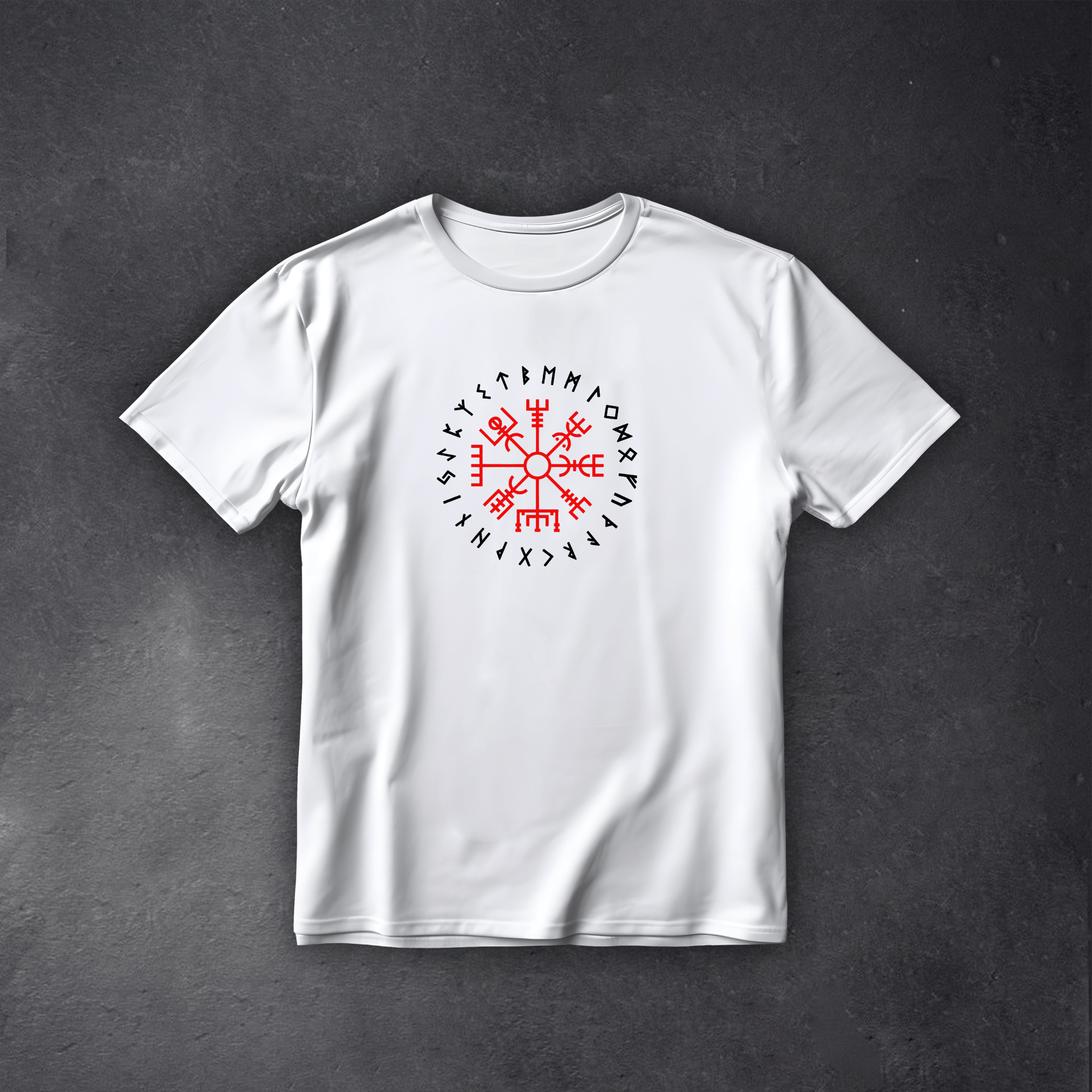 Футболка Agyshjalm ver.2 чоловіча біла We feel