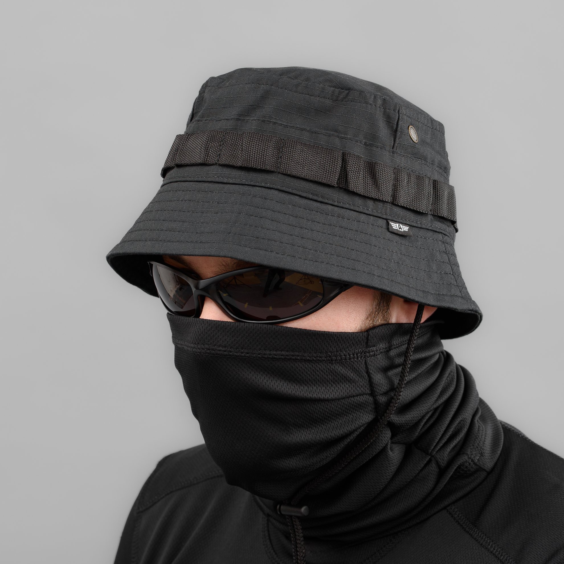 Панама польова "PHANTOM" Gen.2 BLACK (Rip-Stop) Armoline