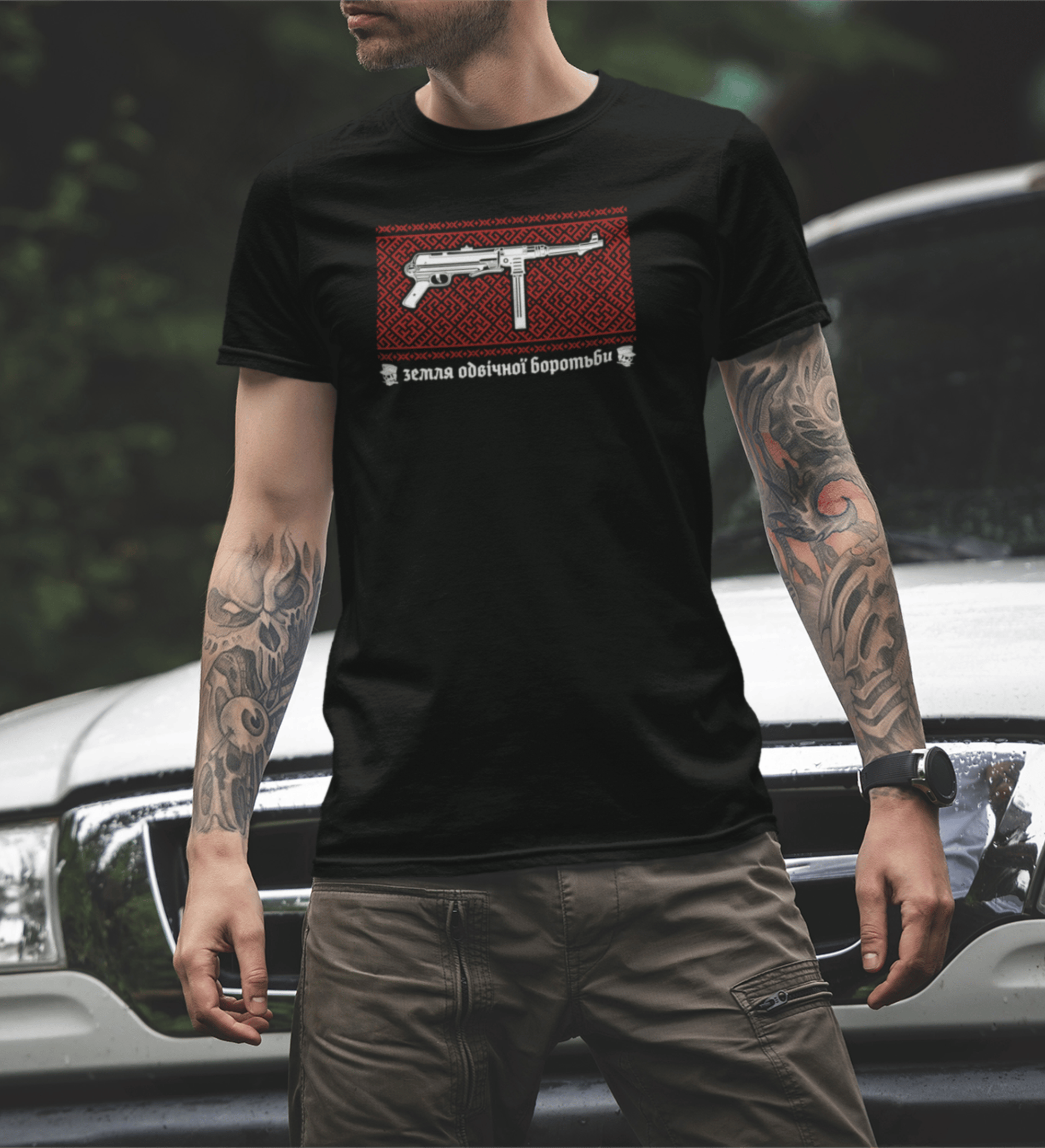 Футболка Земля одвічної боротьби MP чорна We feel