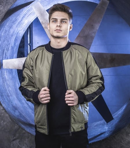 Бомбер BEZET khaki/black'18