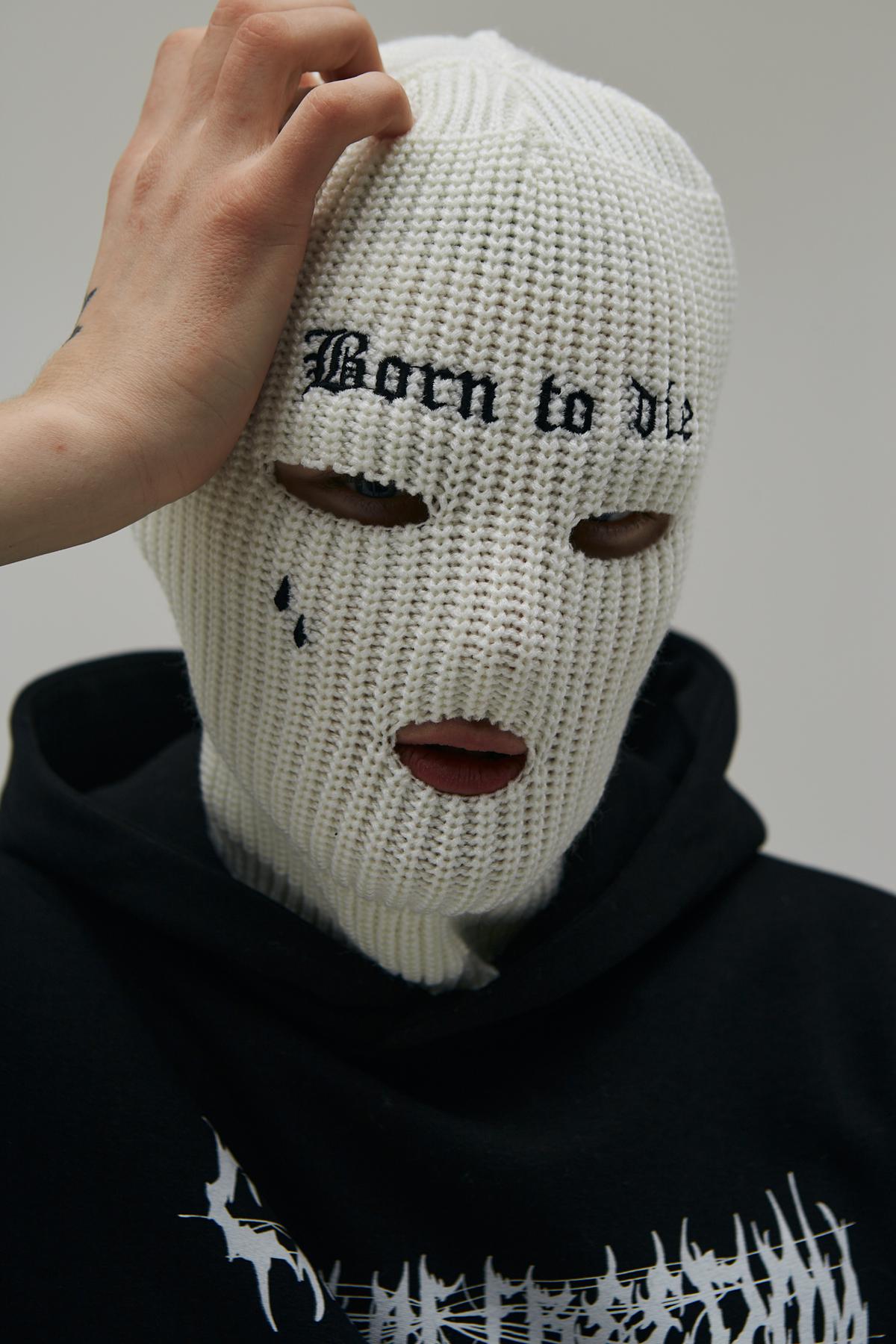 Балаклава Сльози, білий TURWEAR