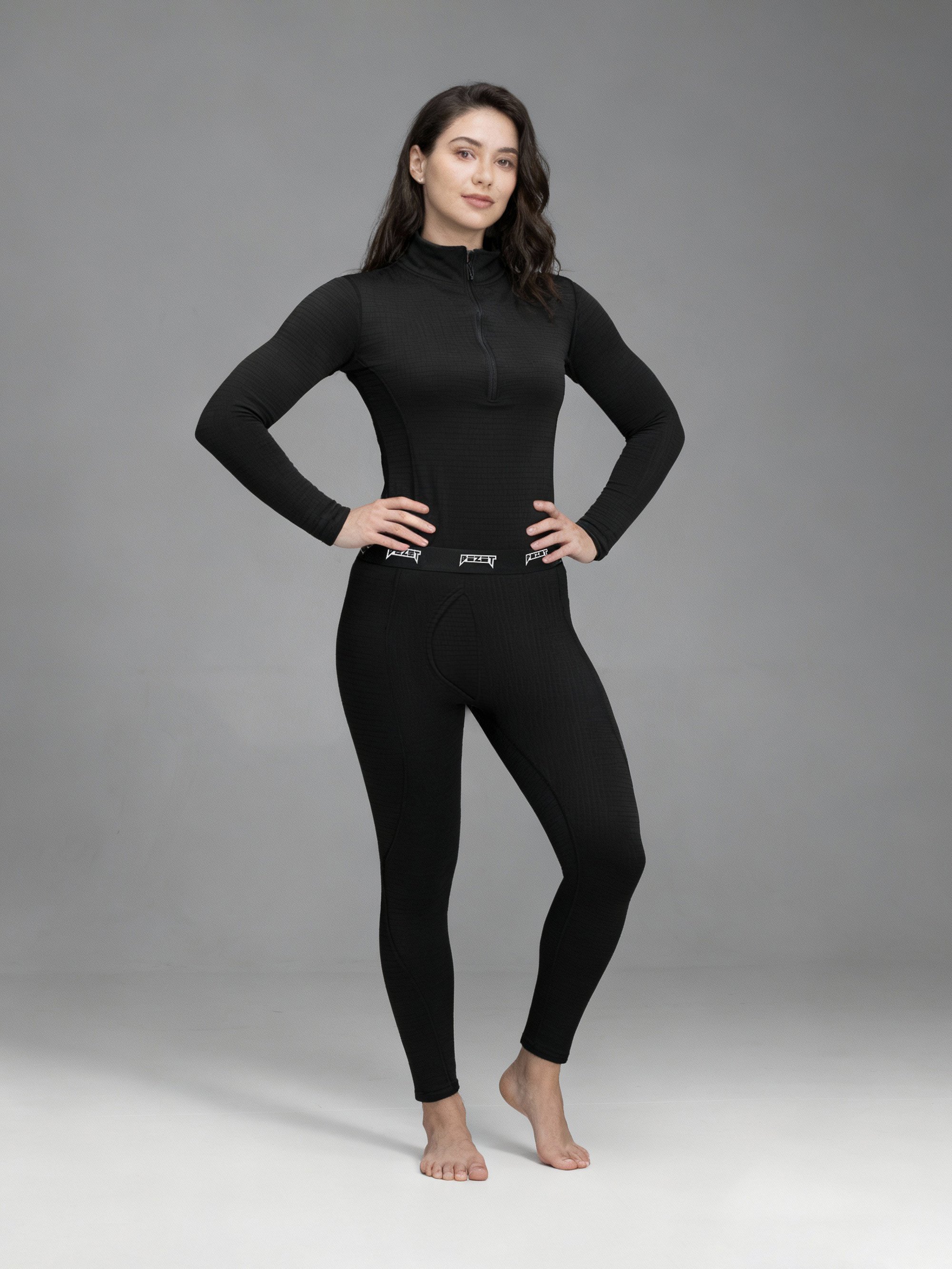 Термобілизна комплект жіночий BEZET 2 рівень чорний