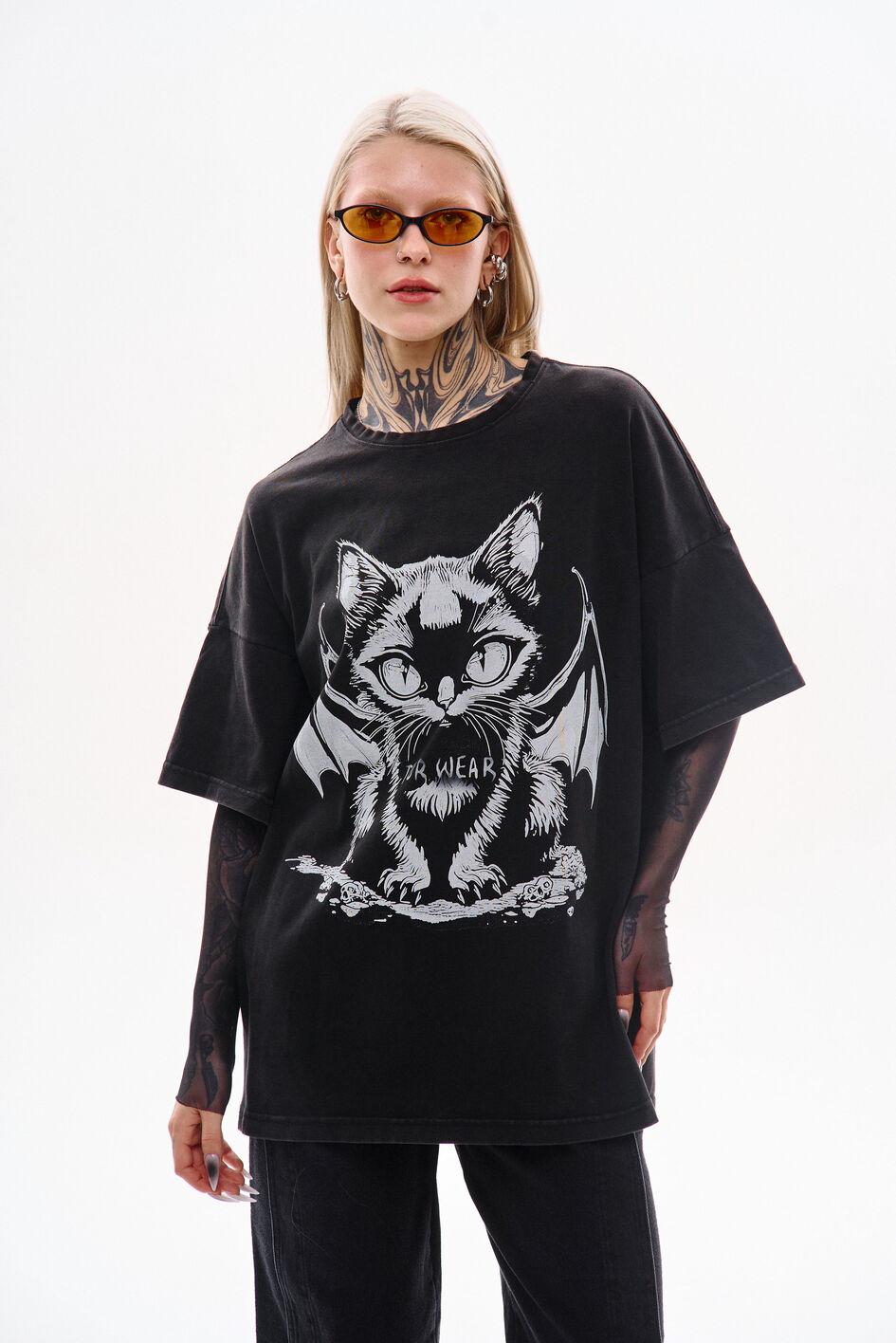 Футболка оверсайз Хел Кет TURWEAR