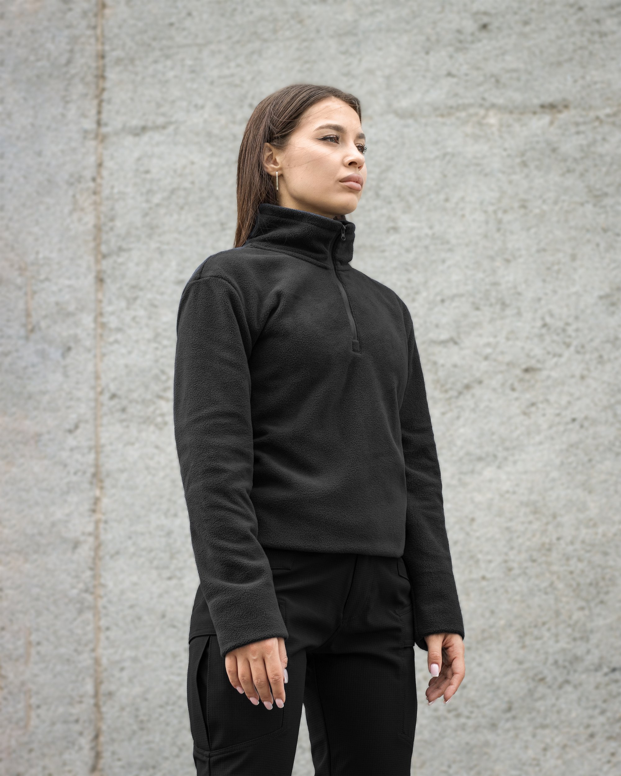 Кофта флісова Alpha чорний - Фото 1