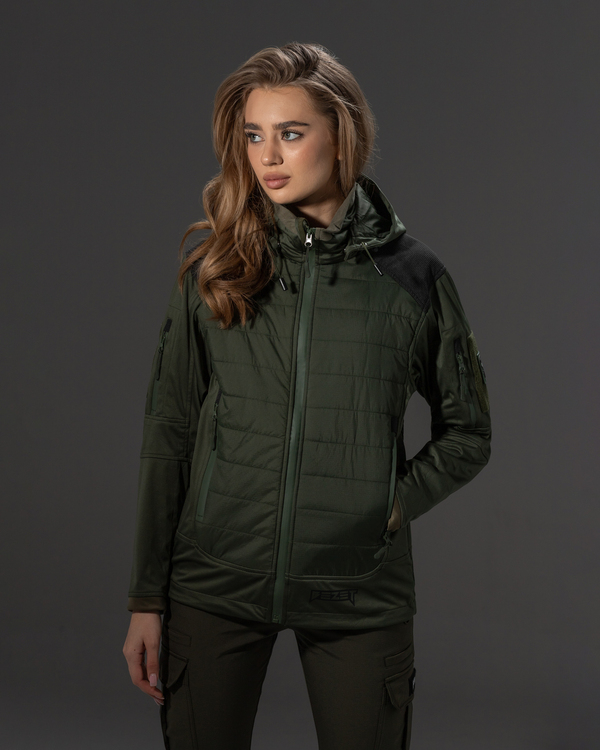 Куртка тактична жіноча BEZET Phantom хакі - Фото 2