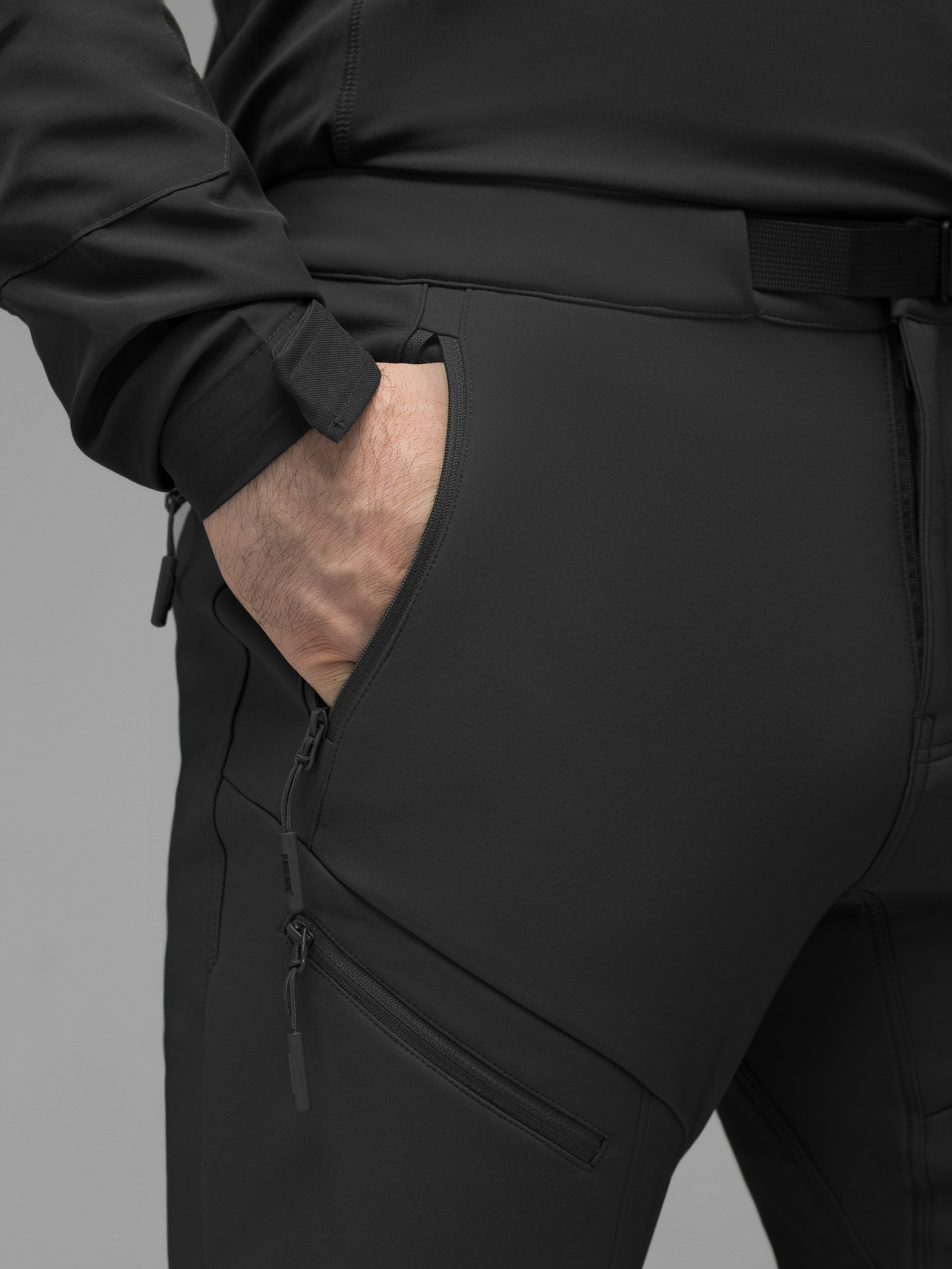 Брюки карго тактичні Softshell BEZET Techwear чорний - Фото 16
