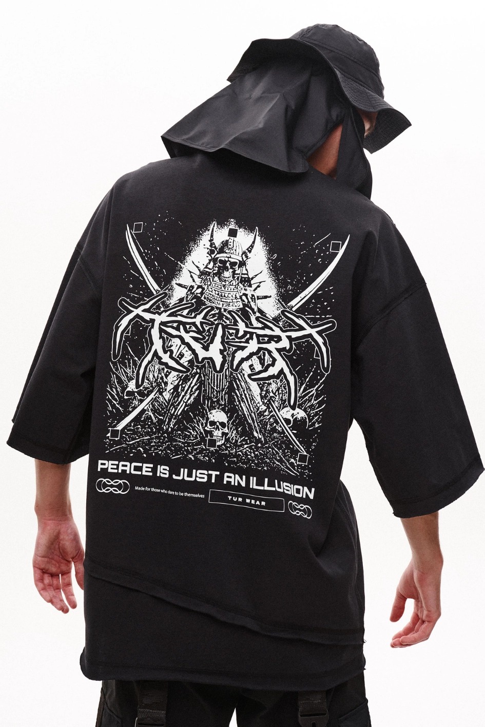 Футболка оверсайз Хаос , чорний TURWEAR