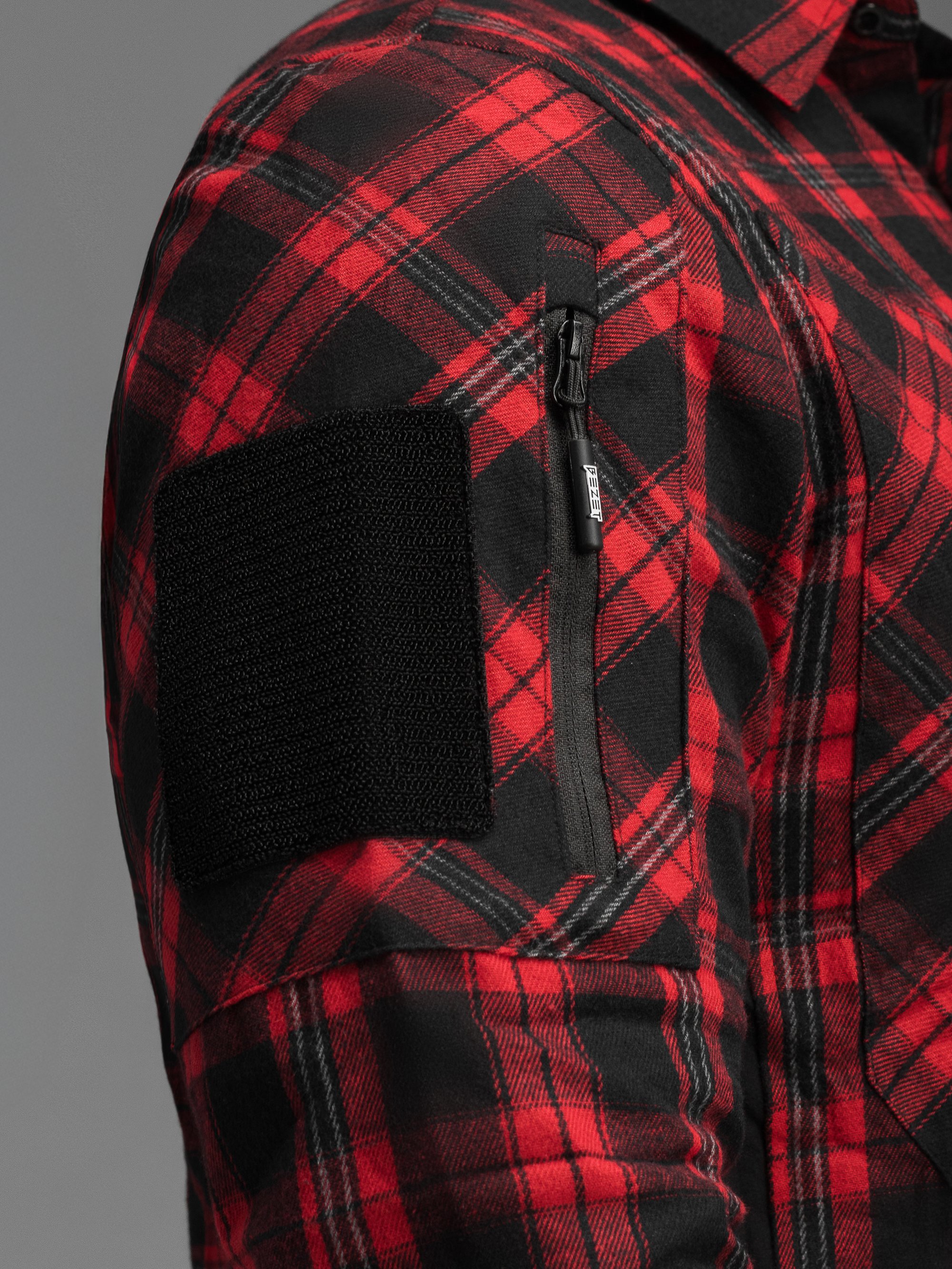 Сорочка фланелева жіноча BEZET Defender чорний/червоний - Фото 10