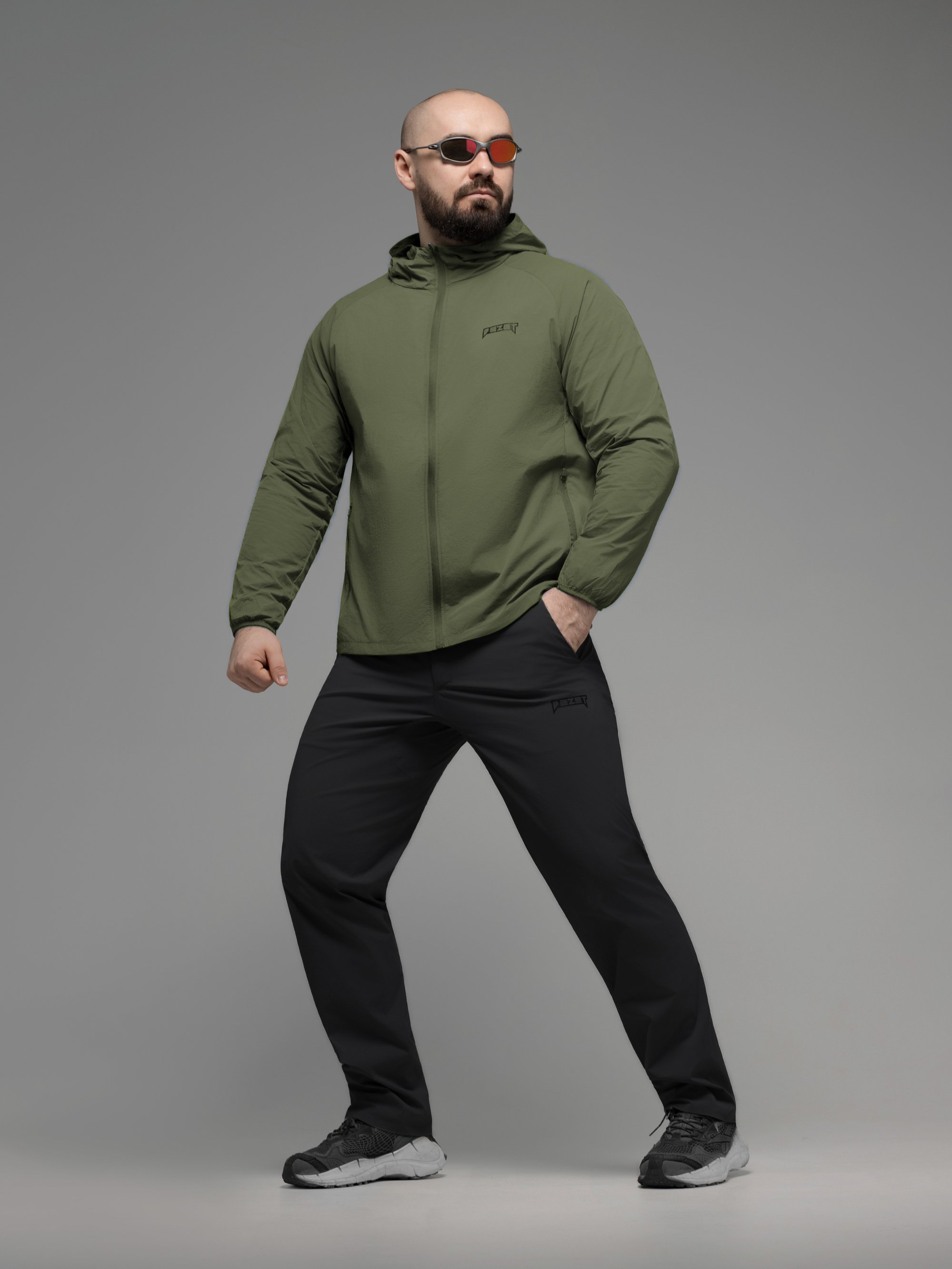 Куртка вітрівка BEZET Solguard UV 100 хакi - Фото 35