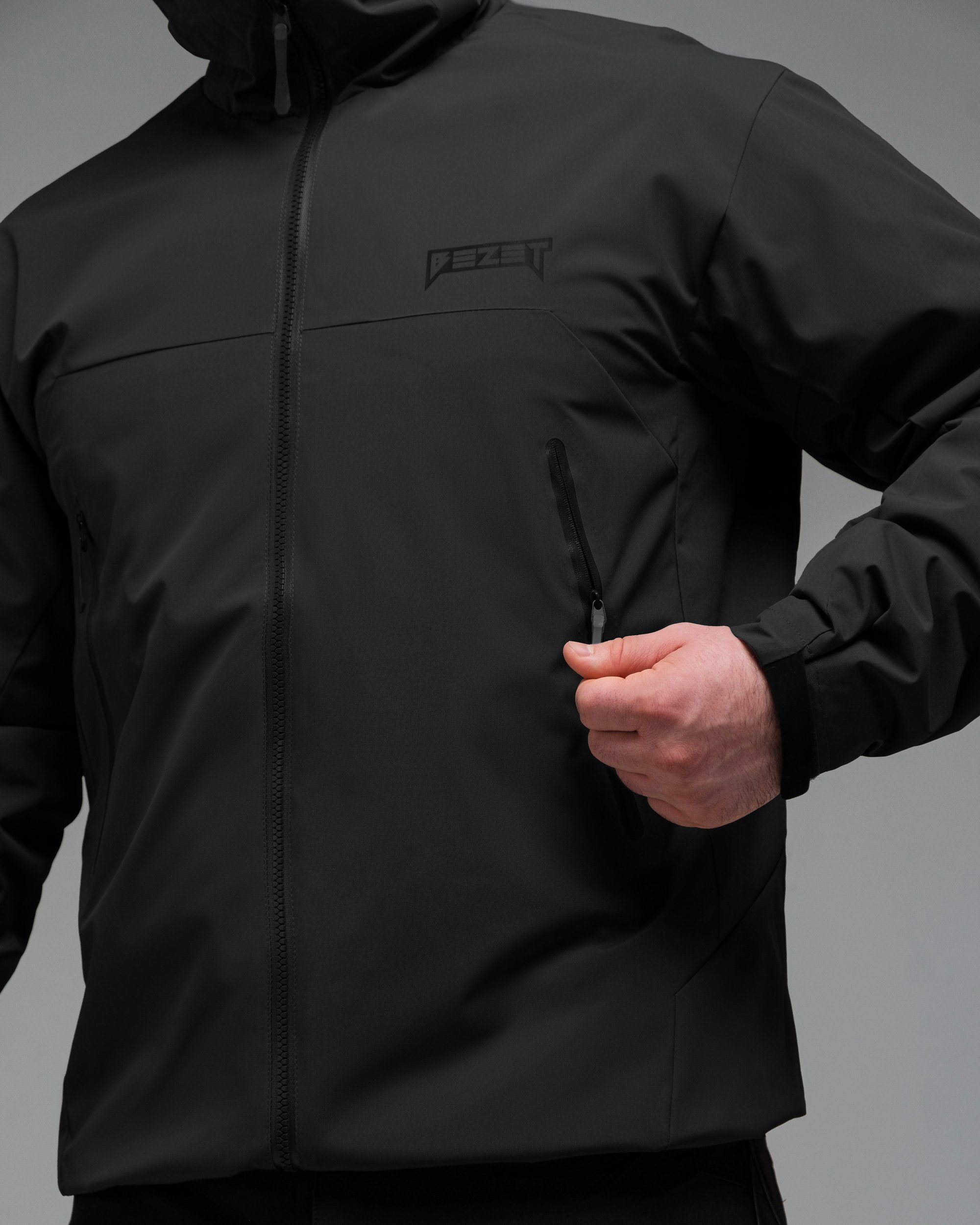 Куртка вітрівка BEZET WindBreaker чорний - Фото 17