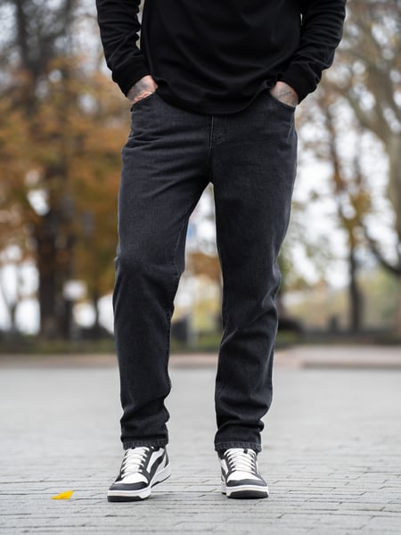 Чоловічі джинси мом Teamv Denim Графіт
