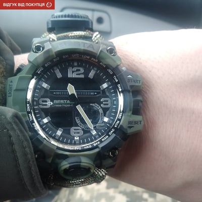 Чоловічий водостійкий тактичний годинник Besta Military з компасом - Фото 32