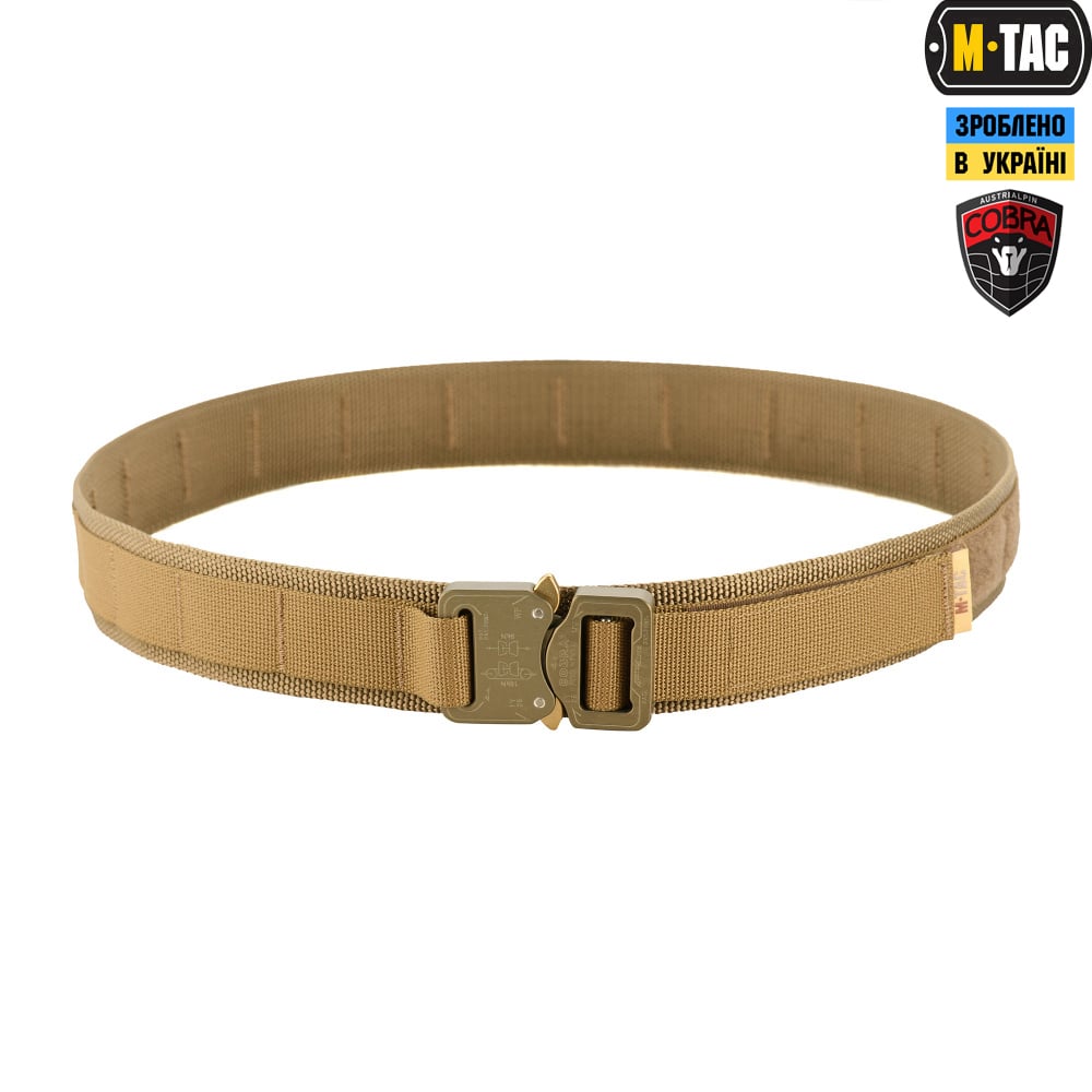 Тактичний ремінь Cobra Buckle Belt M-Tac. Розмір XL/2XL. Койот (00000005468) СПЕЦПРОМ КР
