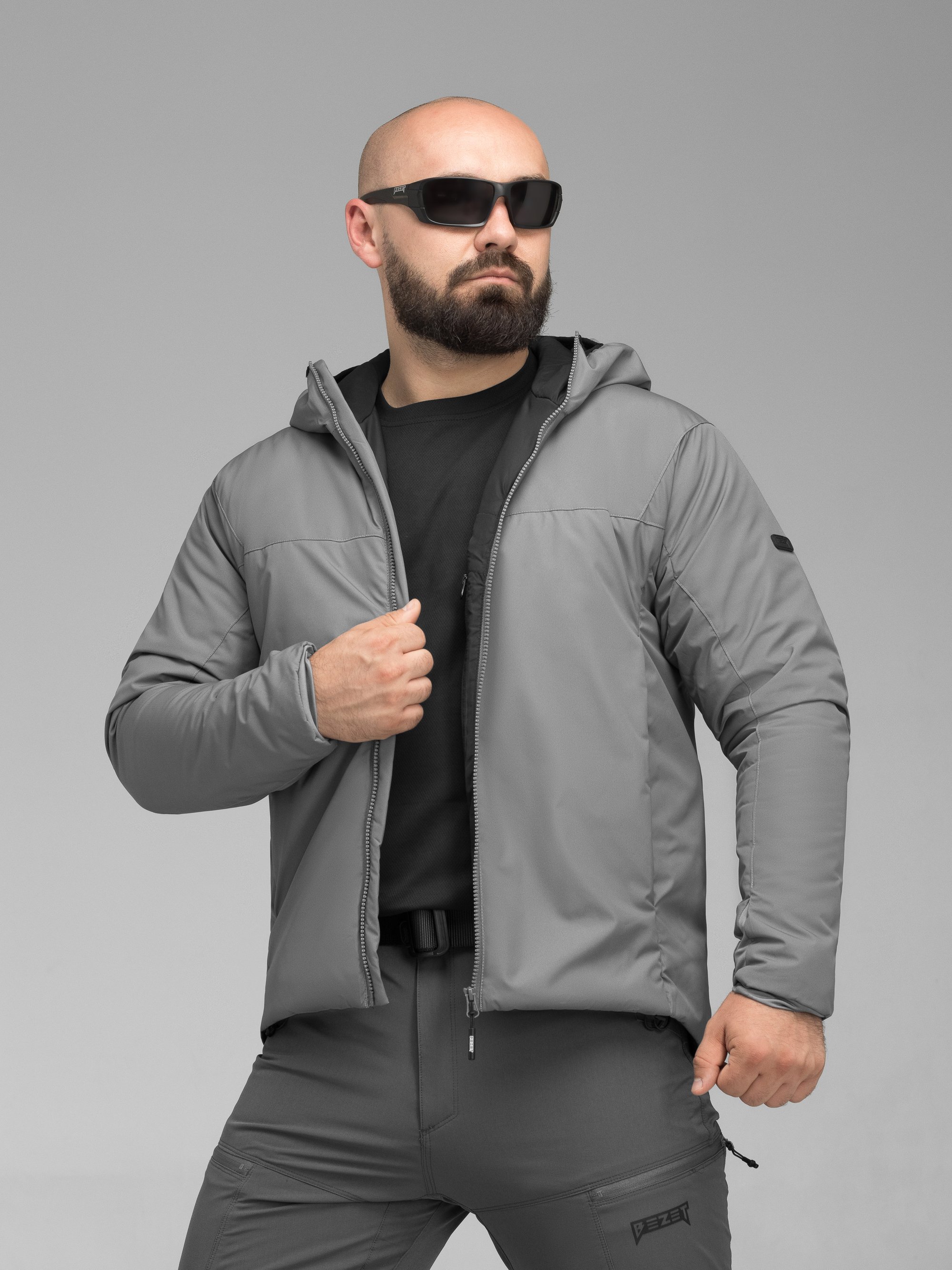 Куртка тактична BEZET Снайпер сірий - Фото 9