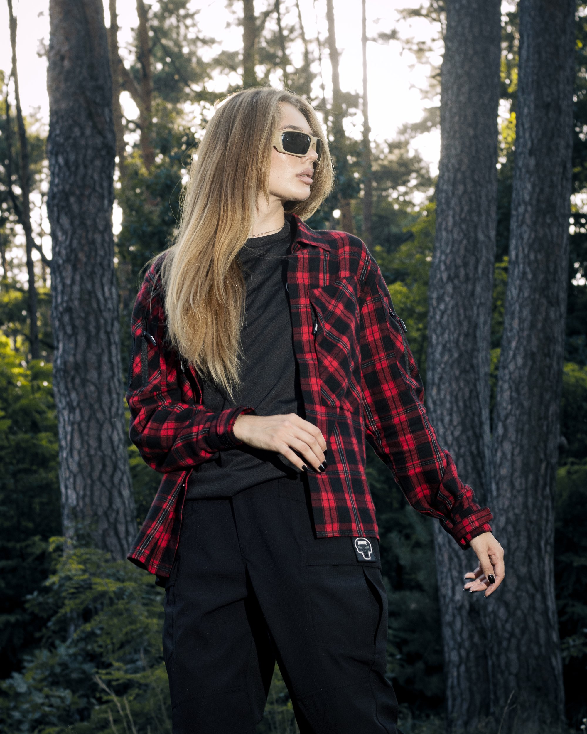 Сорочка фланелева жіноча BEZET Defender чорний/червоний - Фото 32