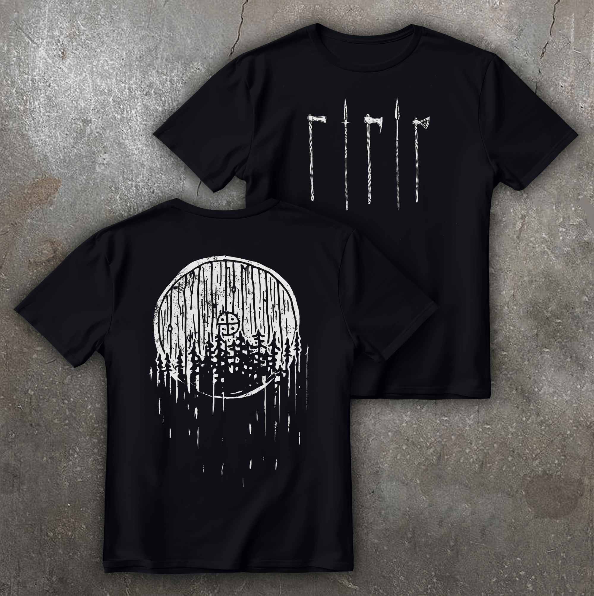 Футболка з принтом Scandinavian shiend чорна We feel