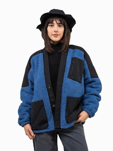 Жіноча куртка-кімоно з флісу та нейлону "Такеда", блакитний TURWEAR