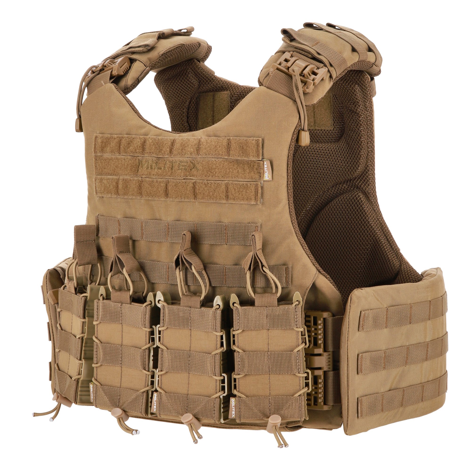 Бронежилет Modular X-1 Kiborg Койот (без подсумков) KIBORG
