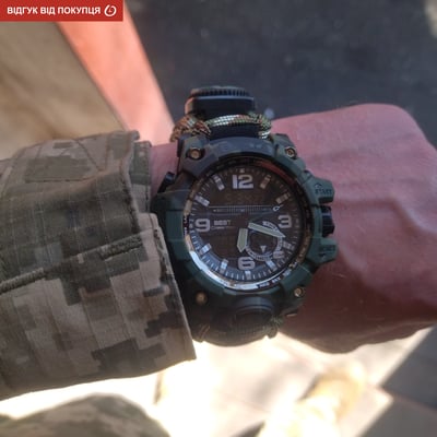 Чоловічий водостійкий тактичний годинник Besta Military з компасом - Фото 33