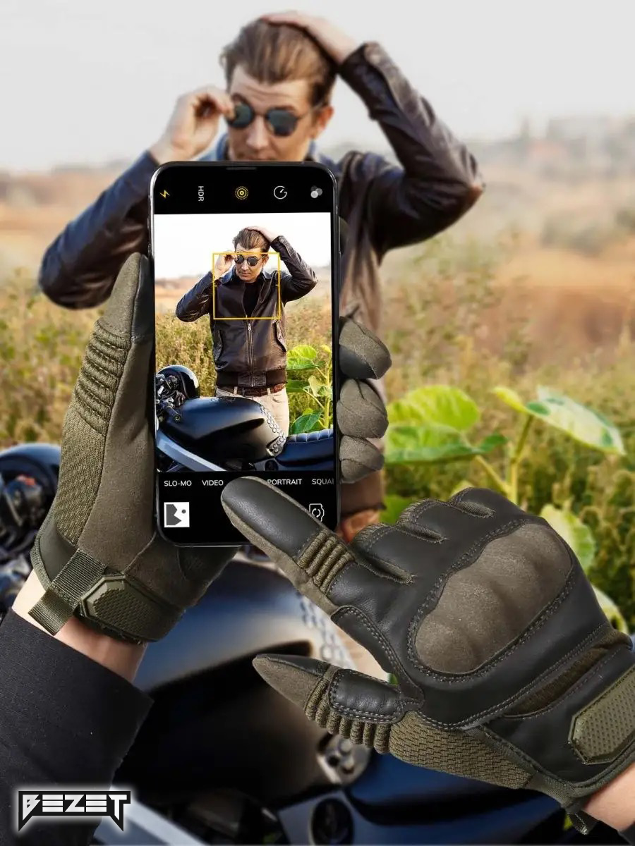 Рукавиці тактичні BEZET Hawk пісочний - Фото 6