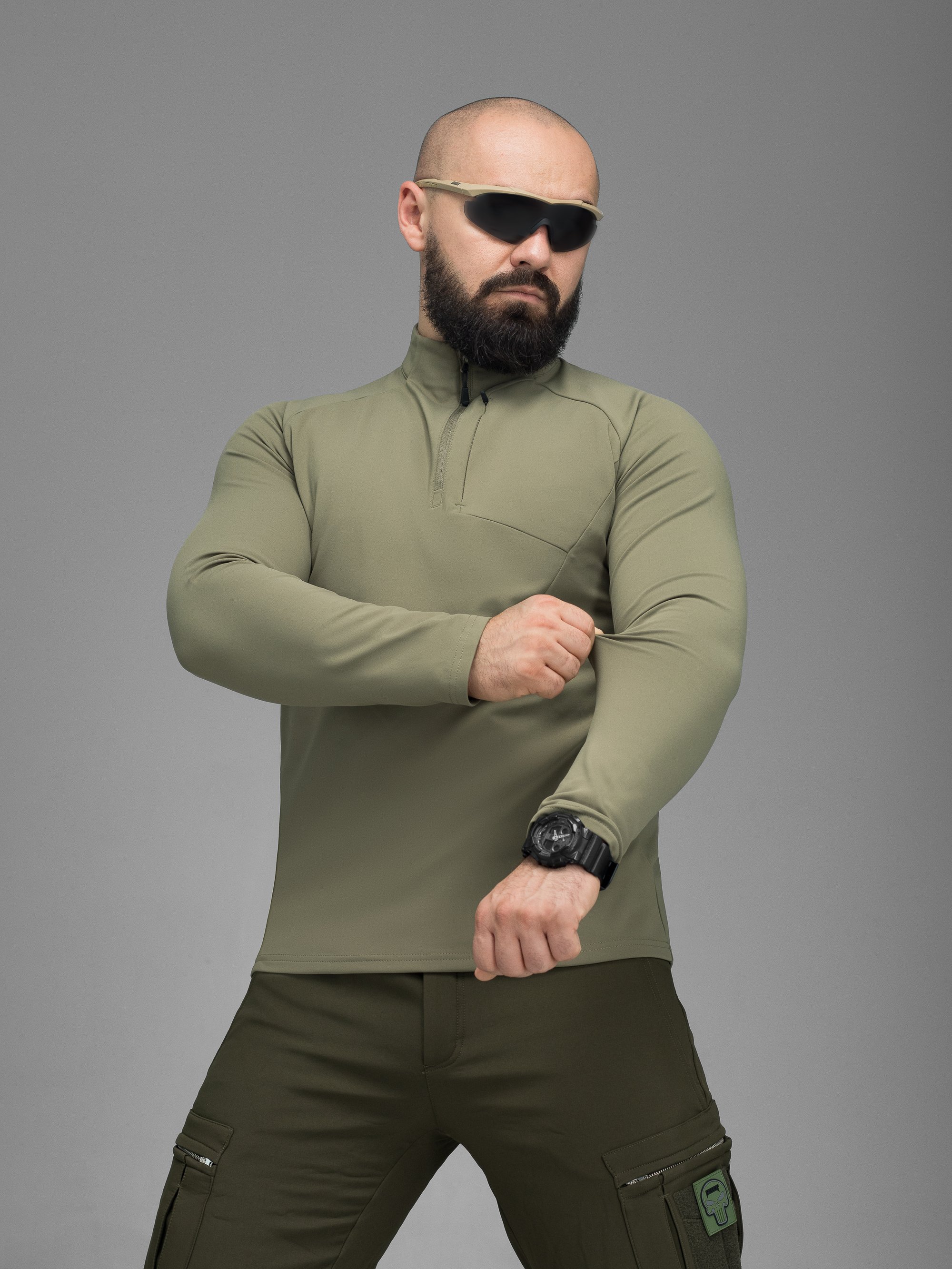 Кофта BEZET Active хакі - Фото 4