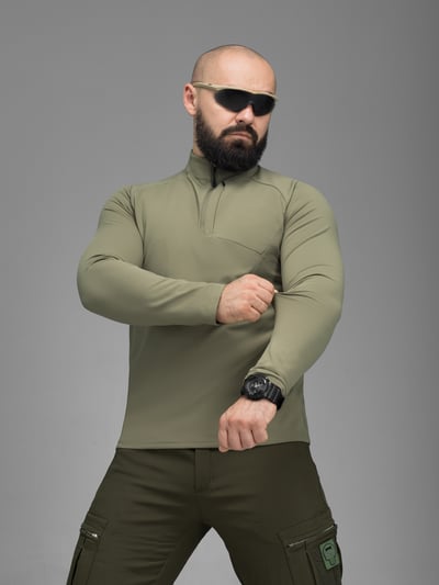 Кофта BEZET Active хакі - Фото 4