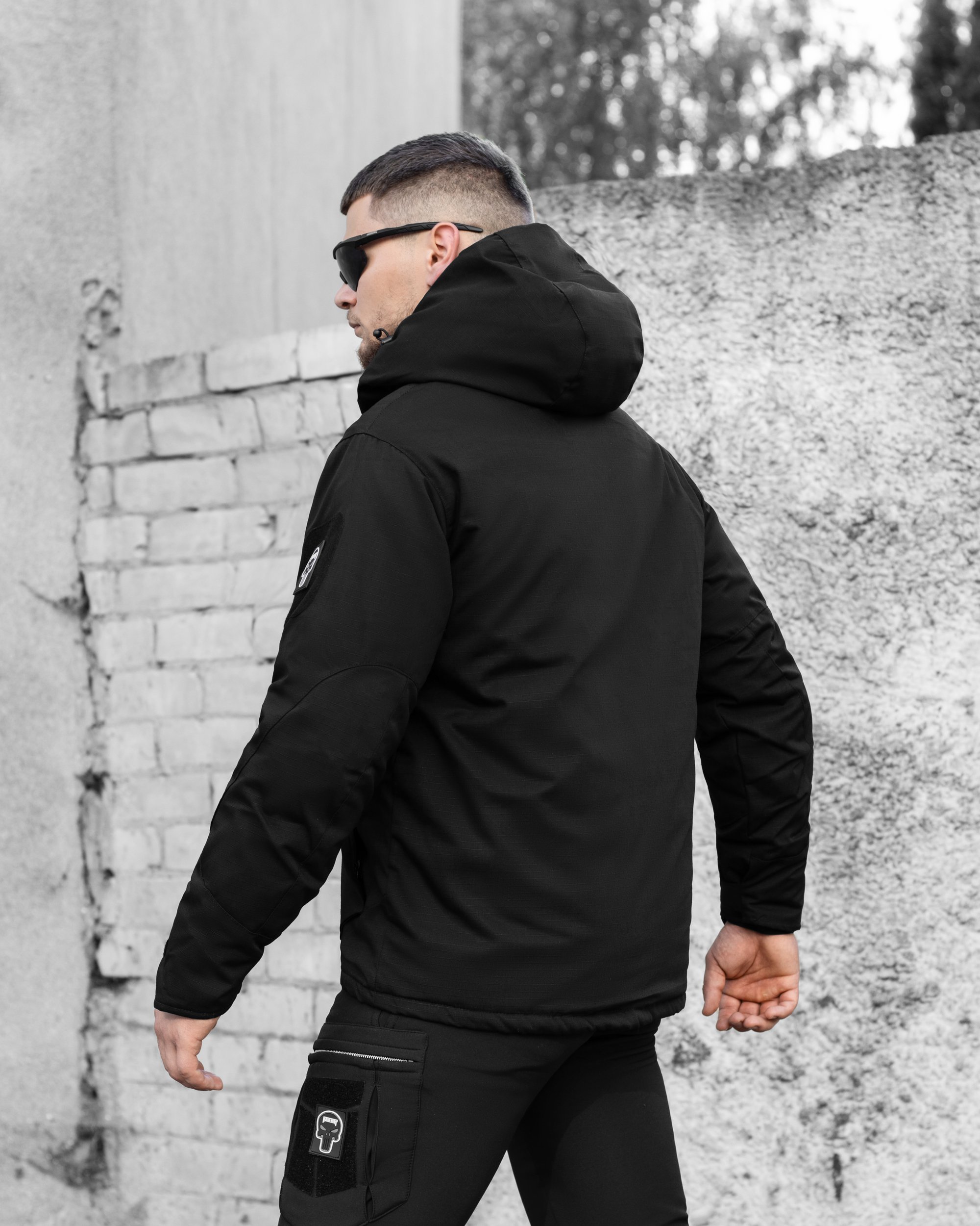 Куртка тактична зимова BEZET Штурм чорний - Фото 3