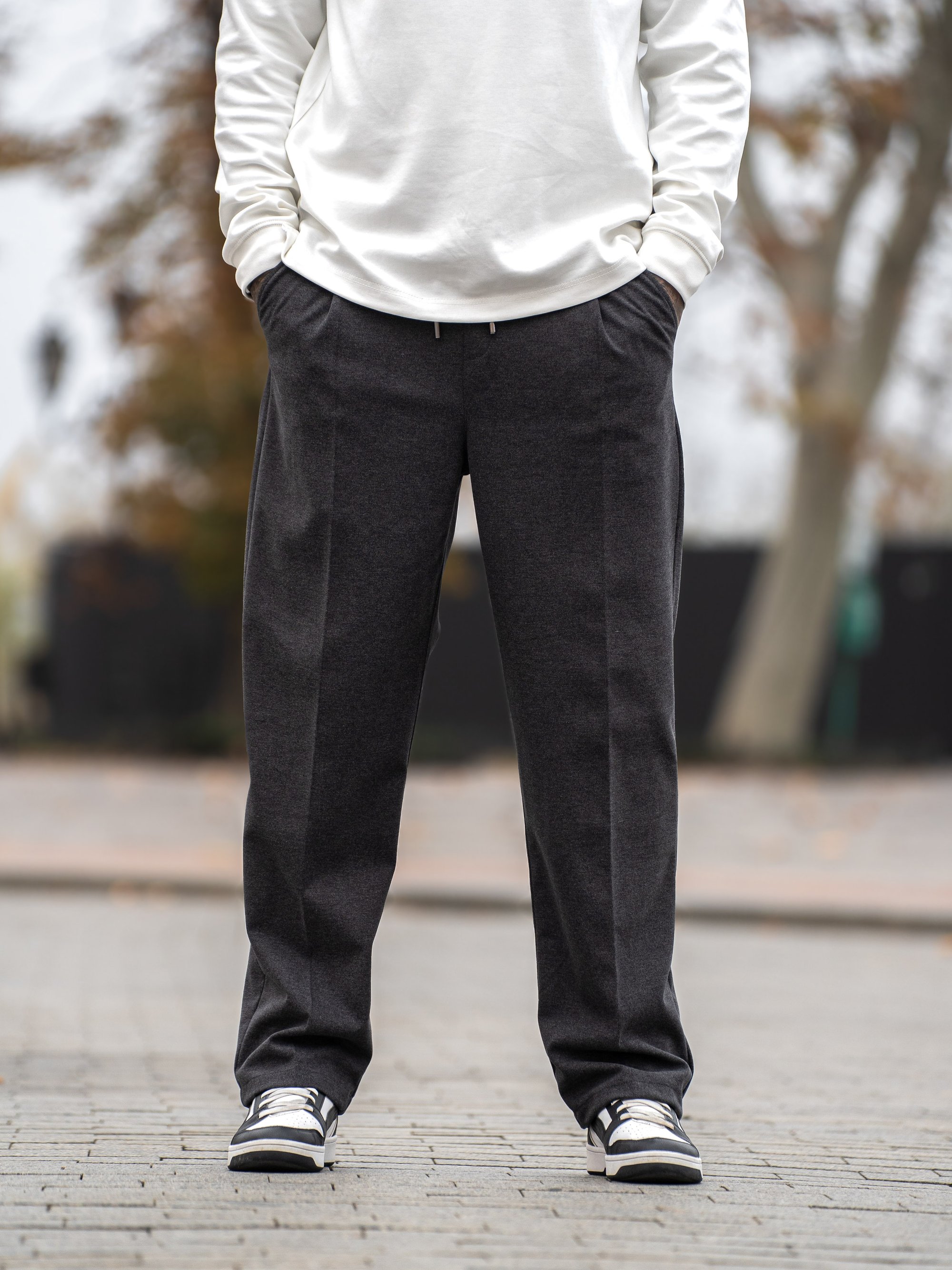 Штаны мужские утепленные шерстяные Relax Fit Teamv Графит TEAMV