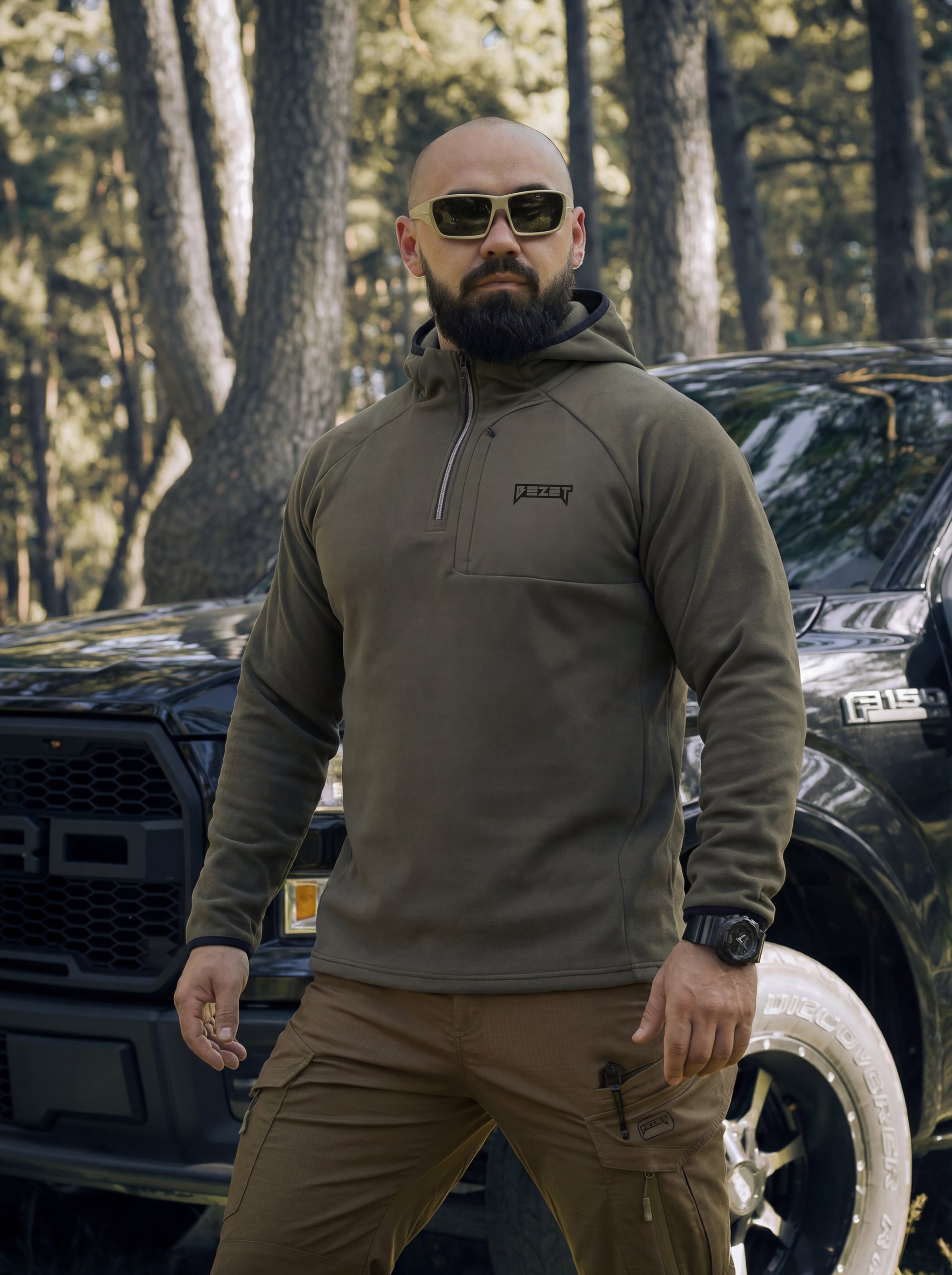 Кофта BEZET Motion хакі