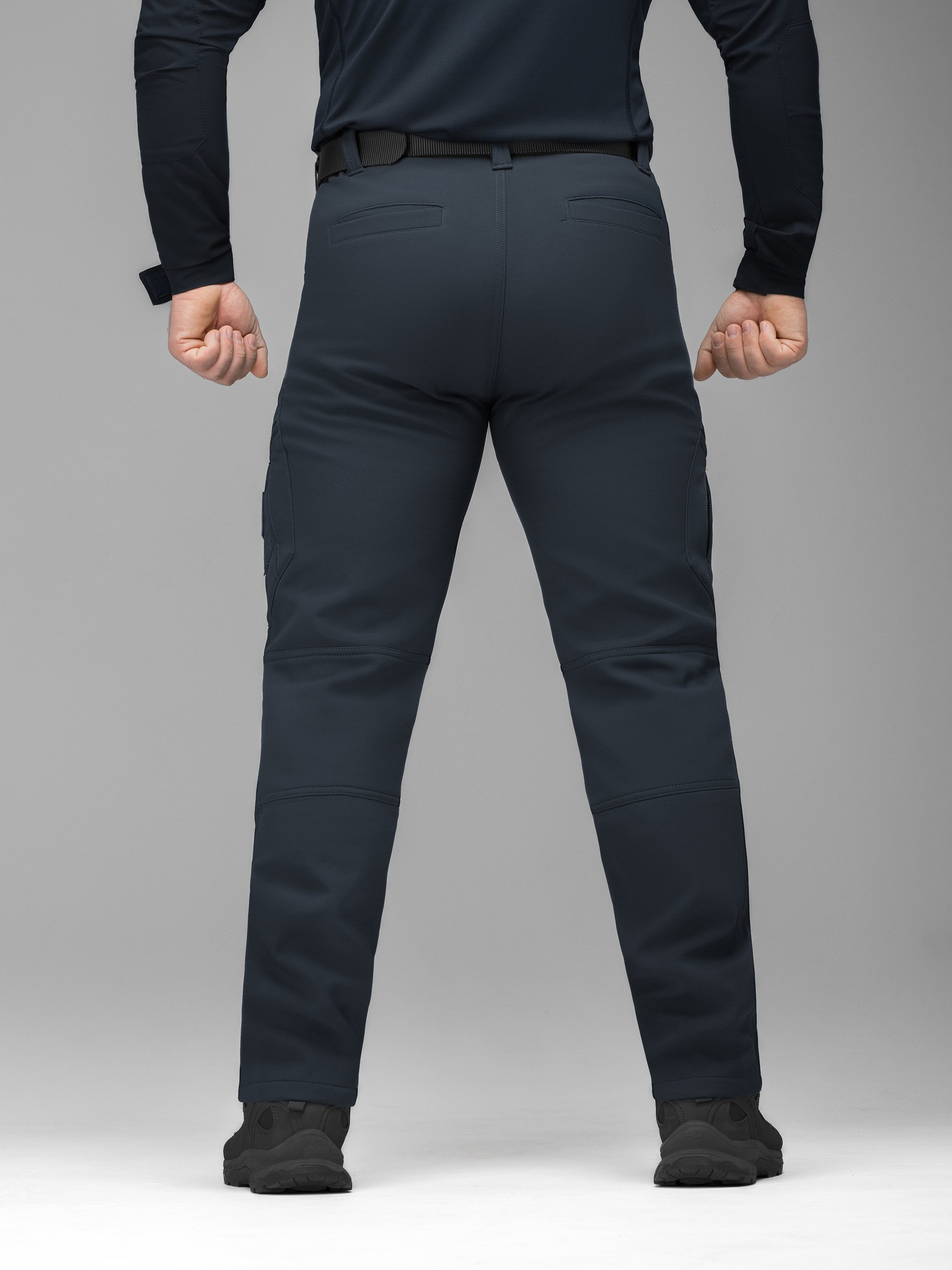 Зимові штани карго тактичні Softshell BEZET Ешелон синій - Фото 11