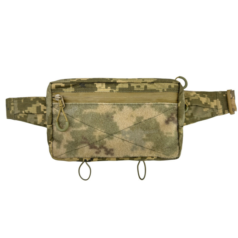 Тактична сумка бананка на пояс мала з патч панеллю ММ14 HardKIT