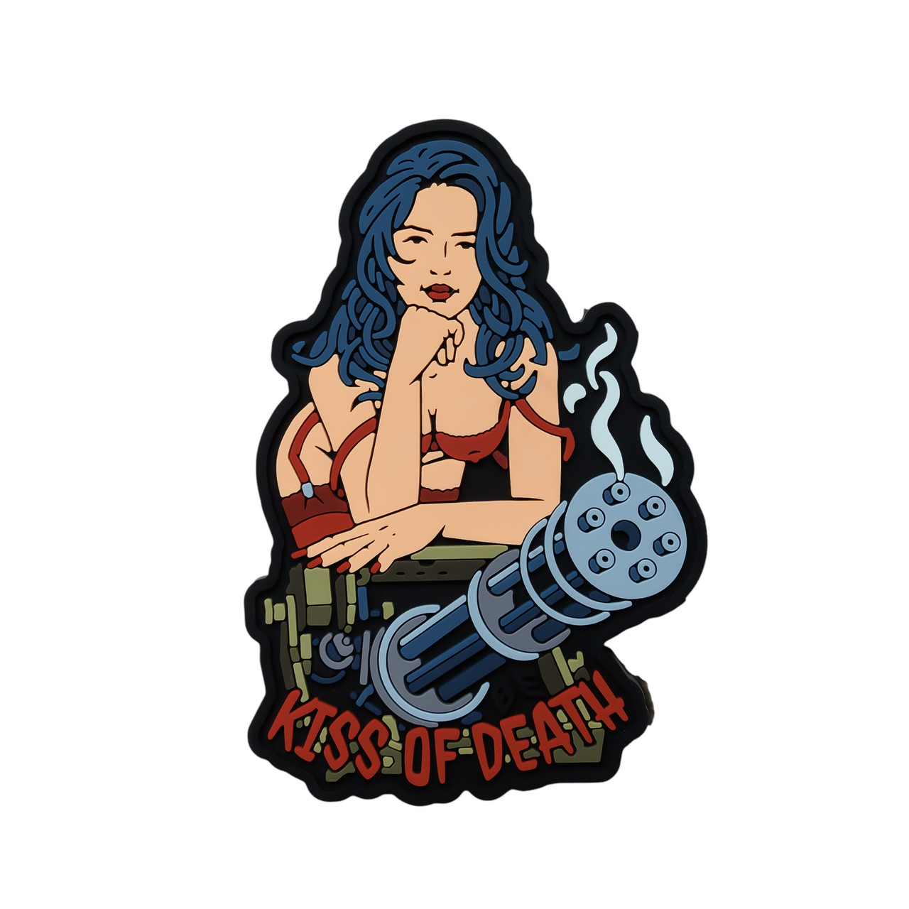 ПВХ патч (шеврон) "Kiss of death" Brand Element