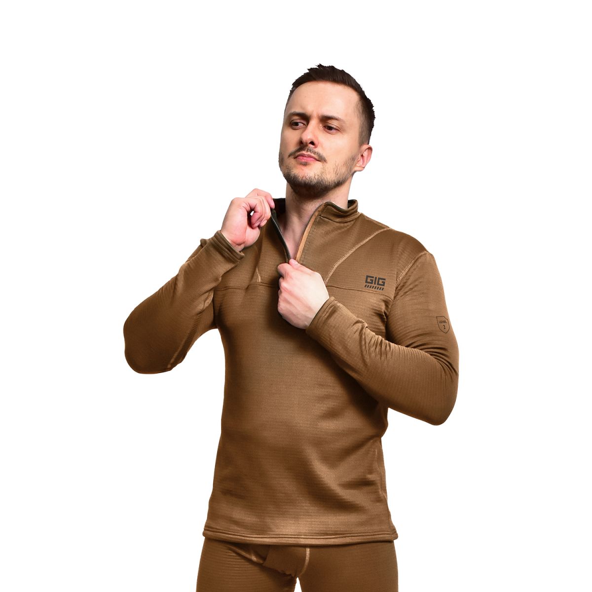 Термобілизна кофта IceFox Level 2. Колір Койот 3XL GIG MILITARY