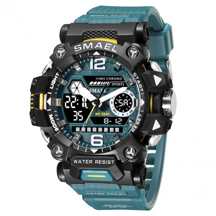 Чоловічий водостійкий тактичний годинник Smael Chrono